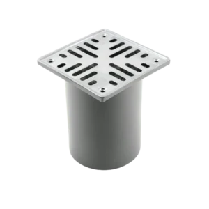 TUBOHOGAR – PORTA REJILLA CON REJILLA DE ACERO INOXIDABLE 8 x 8 Ø 40